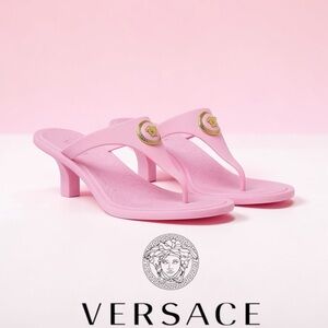 Versace Alia Rubber Thong Sandals 55 mm Size EU 37